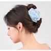 Double-sided Rose Flower Mesh Clip At The Back of The Head Shark Clip HeadwearHair Clip Hair Accessory