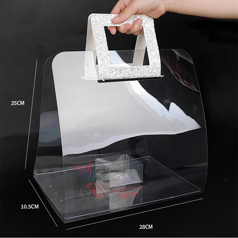 

2 шт./упак. ПВХ сумка-тоут День святого Валентина цветы коробка упаковка упаковка 2PCS