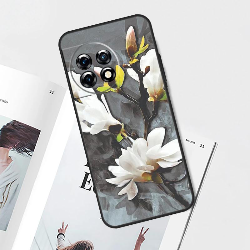 3D Flower Relief Case For OnePlus Nord CE 5 3 4 Lite N20 N30 OnePlus 15 13 12 11 10 Pro 12R 13R 10T 13T Cover