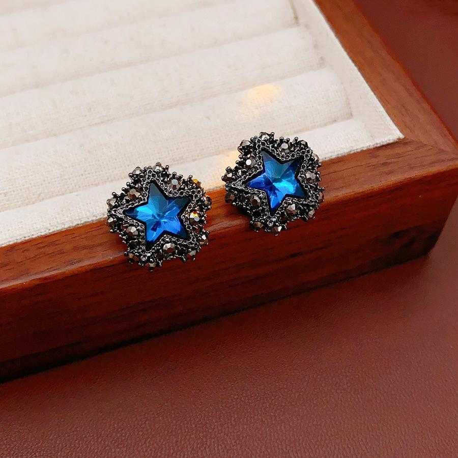 

Срібна Голка Діамантова Крапля Підвіска Пусети - Вінтажний Розкішний Дизайн