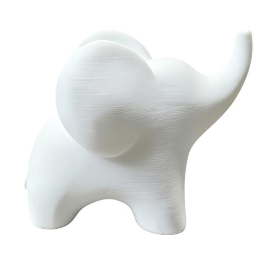 

Cute Small Elephant Figurine 3D Printed Elephant Statue Minimalist Abstract Animal Sculpture for Living Room Bedroom Bookshelf Office Table Decor