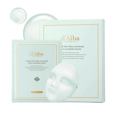 Mască calmantă cu lipozomi de arbore de ceai și Cica pentru față, hidratantă [d'Alba Oficial] - Pachet, Mască, (3)