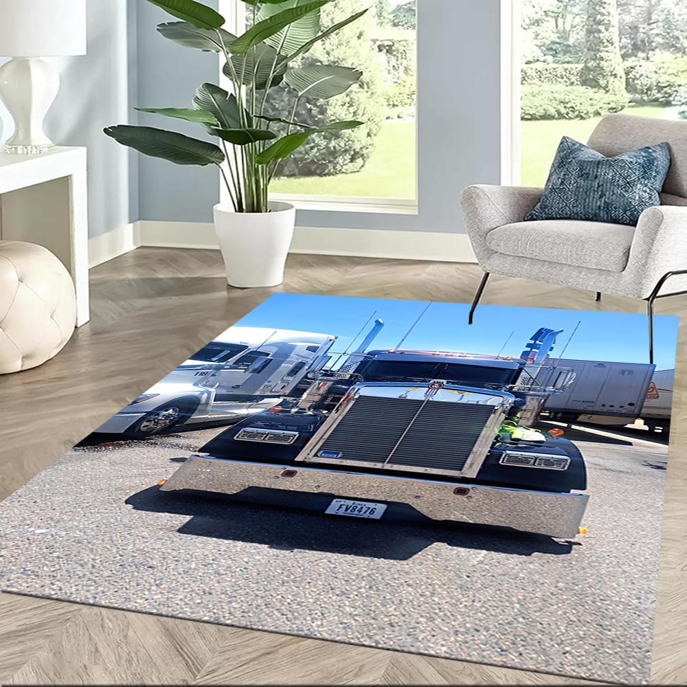 Kw Heavy Trucks Floor Rug Office Rug Suitable For Hallway Playrooms Decorate Room Dormitory Antislip Rug Decorate Offices