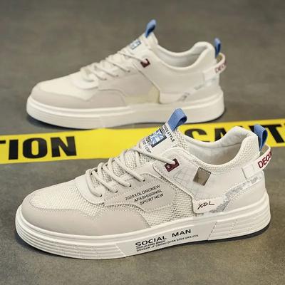 Fashion Summer Men's Low-Top Canvas Sports Casual Shoes Breathable Mesh Versatile Trendy Board Shoes for Students And Adults