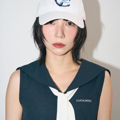 CHOCHOU HEART ANCHOR CAP [WHITE]