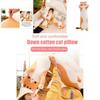 Entzückendes Langkatzen-Plüschtier Weiches Stoffkätzchen-Kissen Perfekt für Kinder zum Schlafen