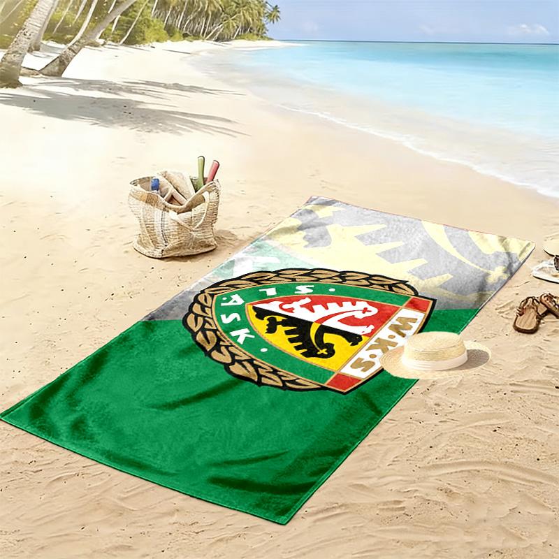 SLASK WROCLAW Print Beach Towel, Large Soft Quick Dry Towel for Beach Camping Swimming