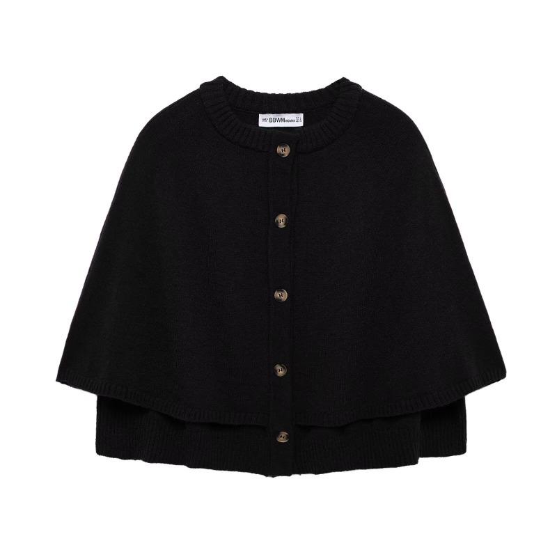 Women's Clothing Wholesale Autumn New Style Street Fashion Cape Design Knitted Jacket