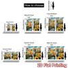 2D flat printing 2pcs Curtain Window Drapes Summer Farm Cat Scene Digital Printed Polyester Drapes Festive Wall Decor Use for