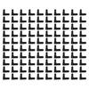 Plastic Window Screen Repair Set 5/16X3/4Inch Window Screen Frame Corner Connector Plastic Right Angles Corner Bracket