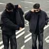 Men's American Style Cotton Pilot Jacket: Winter Loose Fit, Cool Stand Collar, Warm Padded
