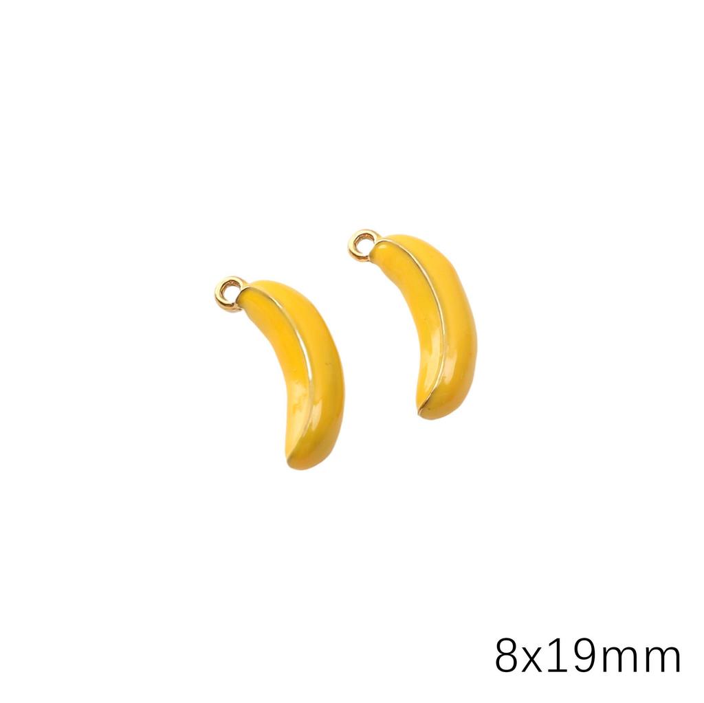 Stainless Steel Fruit Pendant Drip Oil Charm Accessories for DIY Jewelry