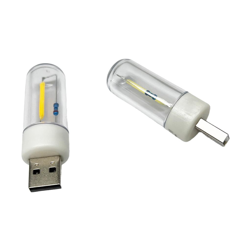 Led Camping Light 1w Incandescent Decorative Filament Lighting Edison Night Touch White Retro Mini Bulb Cold Lamp Car Usb Cob 5v