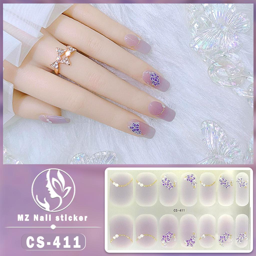 CS Panda nepečlivý gelový lak na nehty film je plně potažený malou červenou knihou v čínském stylu samolepicí film na nehty samolepka na nehty