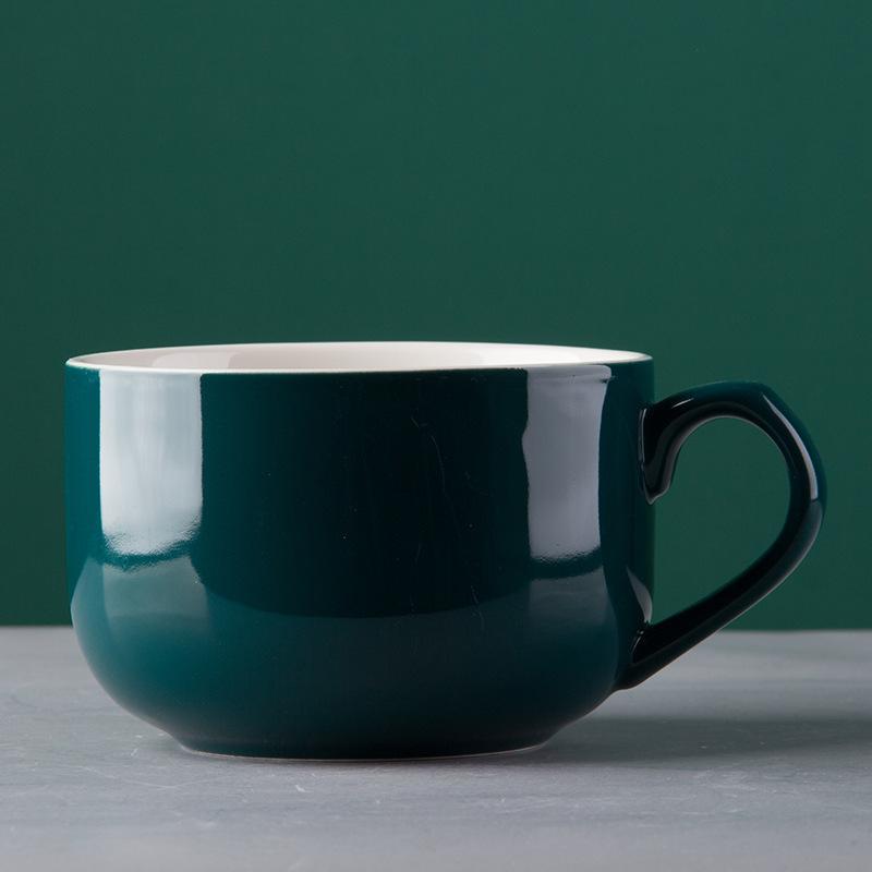 Proste ceramiczne kubki żaroodporne duża pojemność 750 ml do biura akademika salonu do picia herbaty wody kawy kubek naczynia do picia