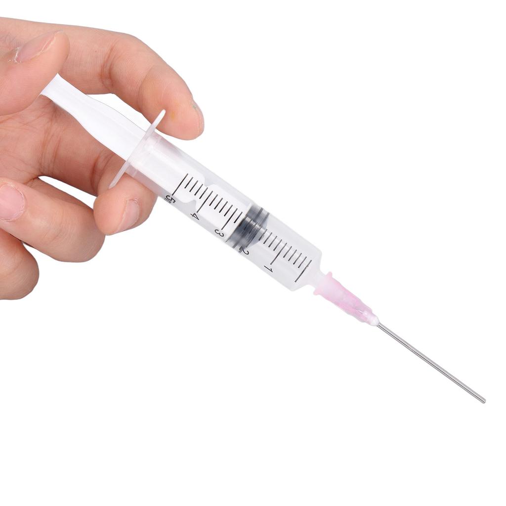 5Pcs Ink Filling Syringe Plastic 5ml Injector Drawing Tool with Scale for Printer Cartridge