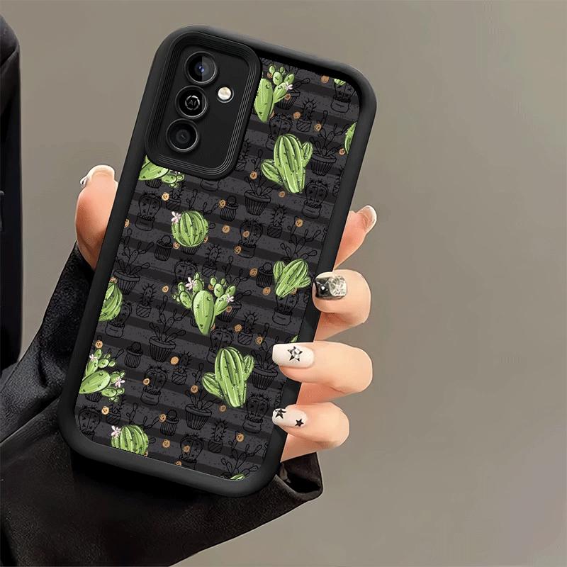 Phone Case for Samsung Galaxy A17 A16 A15 A14 A13 Cactus Pattern A56 A36 A26 A55 A35 A25 A54 A34 A24 A53 A33 A23 A07 A06