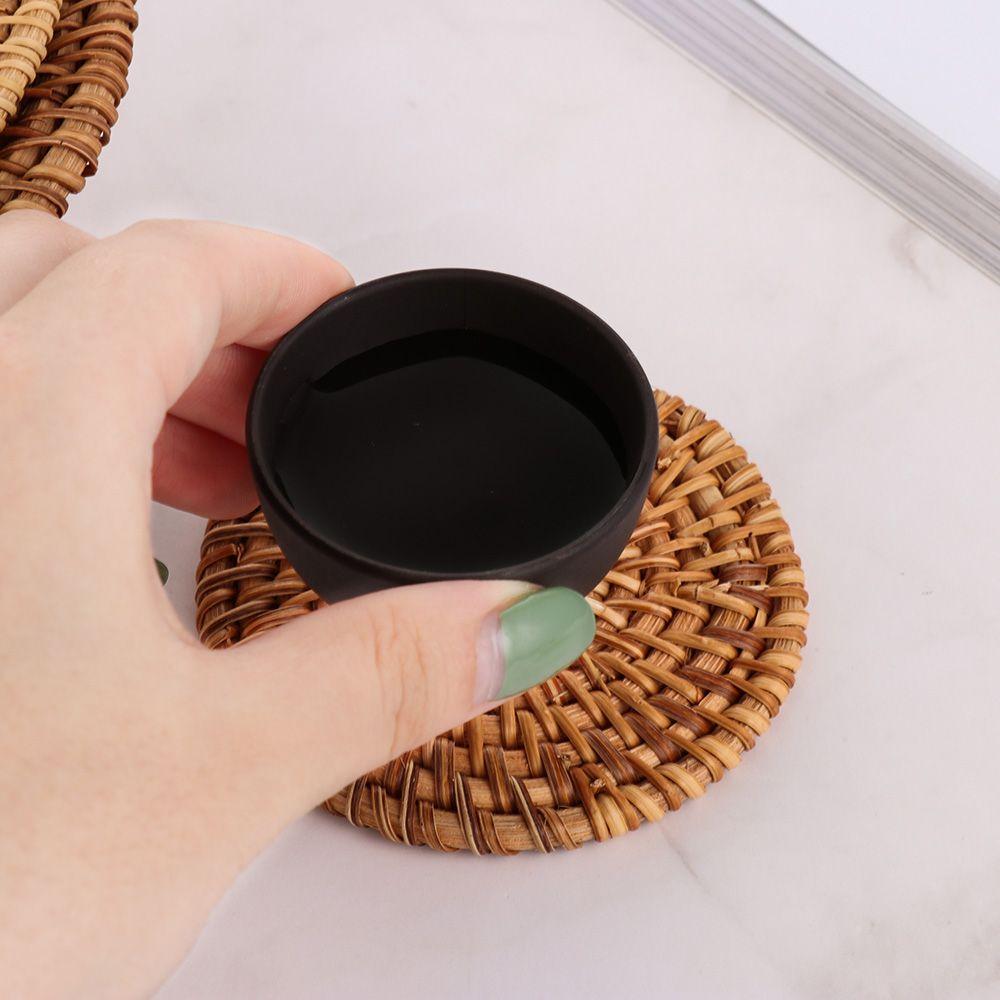 Placemats Insulation Handmade Rattan Coasters Cup Mats Table Padding Bowl Pad