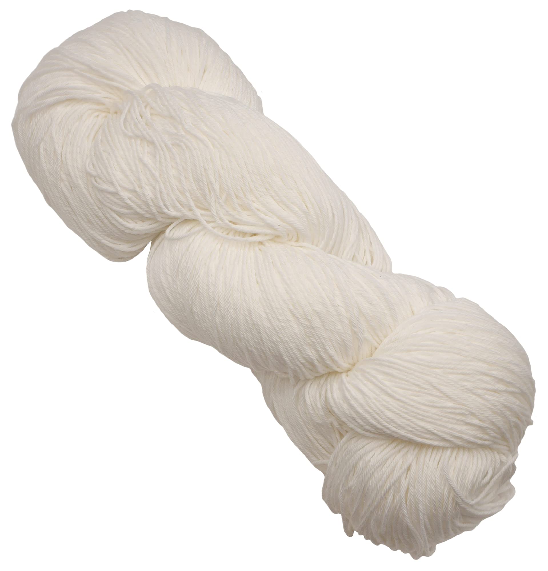 Hamanaka Fun to Color 3020 Hand-Knitting Yarn, Hand-Dye, Cotton, Medium-Fine, 1, White, 100g, Approx. 400m, белый