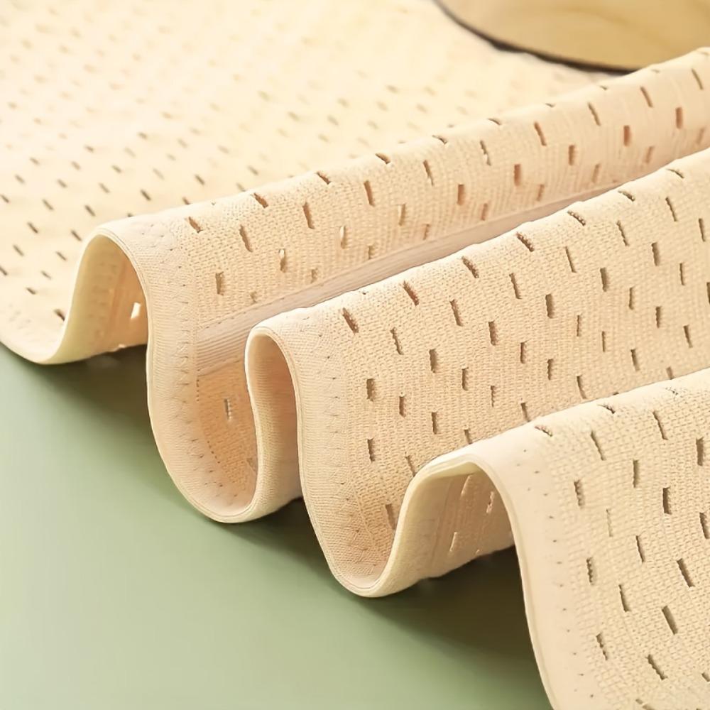 1 Adjustable Breathable Belt, Black Polyester Fiber Belly Shaping Belt, Hollow Design, Adjustable Closure, Quick Buckle Belt