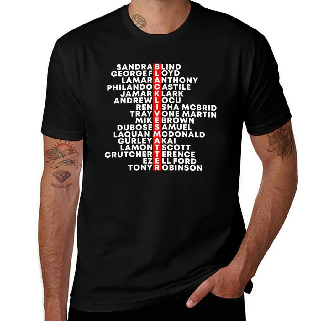 Say Their Names Black Lives Matter Tshirt Holiday All Match Tshirt