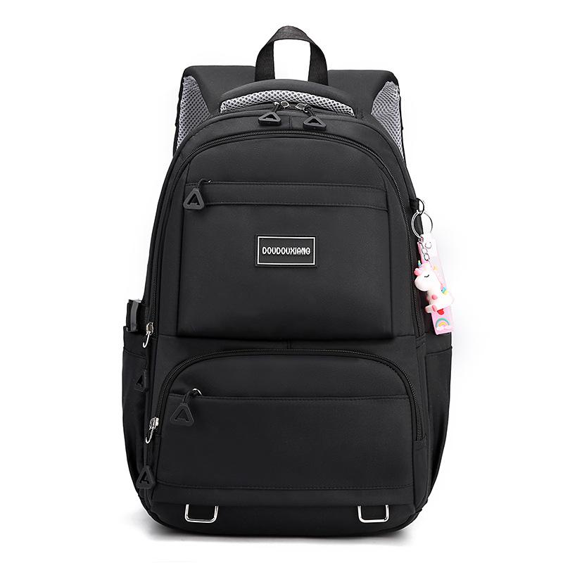 School bag women's large-capacity new middle and high school students backpack multi-compartment can be set trolley case travel backpack