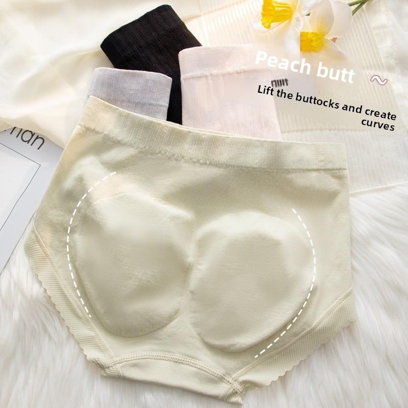 Ladies Spring and Autumn Lace Ear Side Belly Pack Hip Naked Sense Antibacterial Crotch High Waist Triangle Briefs