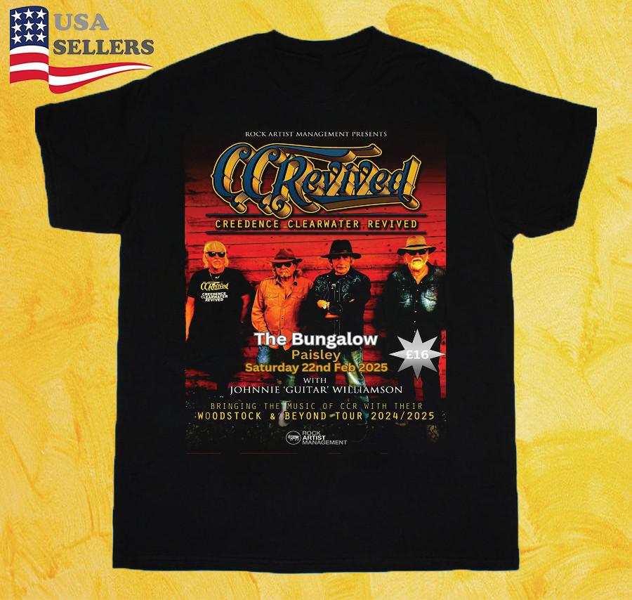 

NEW Clearwater Creedence Revival Tour 2025 Band Gift For Fans S to 5XL T-shirt Unisex T-Shirt Graphic Tee S