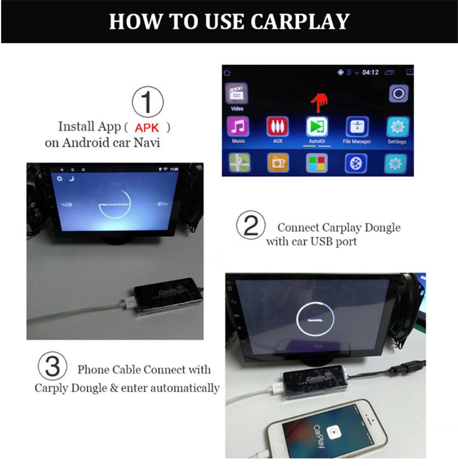 USB Carlinkit For CarPlay Dongle Adapter For Android Car Navigation Player