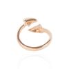Mezmic White Magic Lion Tooth Blue Diamond Gold Ring
