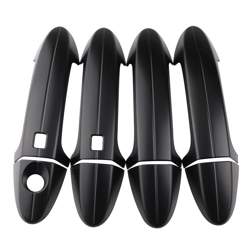 ABS Chrome Exterior Door Bowl Protector Cover Outer Door Handle Covers Sticker for Ford Ecosport 2018 2019 2020 Accessiores