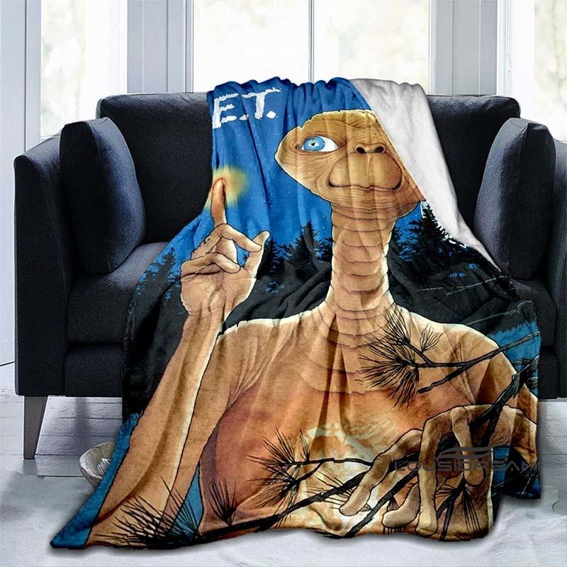 Hora del este. La Manta de Ciencia Ficción Extraterrestre—Ideal para el Hogar, Dormitorio, Sofá, Oficina, Senderismo, Siestas y Como Regalo Navideño