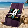 Anaheim Ducks Eishockey Team Strandtuch, Schnelltrocknend, Pflegeleicht, Geeignet für Fitness und Strandurlaub, Sport-Essential