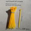 100pcs Colorful Self-locking Nylon Plastic Household Line Bundle Fixing Tie Garden Plant Bundle Fixing Handmade DIY Wiring Tie