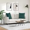 Sofa Cushions 2 pcs Dark Green 60 x 60 cm Fabric