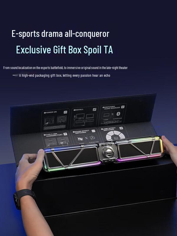 DianYin D-BASE RGB Gaming Desktop Speakers CN plug (adapter included)