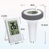 Thermomètre eau sans fil IPX7 avec récepteur LCD – piscine, spa, aquarium, étang, enregistreur T°C MAX/MIN