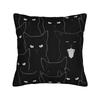Maneki Neko Cat Lucky Cat Pillowcase Printed Fabric Cushion Cover Decoration Pillow Case Cover Home 18''