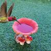 1 Hedgehog Mushroom Bird Feeder, Suitable for Bird Enthusiasts, Garden Decoration Bird Feeder, Bonsai Decoration Statue, Handmad