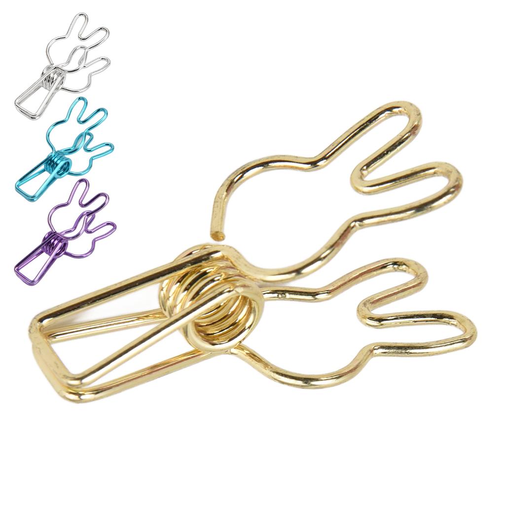 20 ks spony Víceúčelová multifunkční galvanizační spona z dutého kovu se silnou pružinou