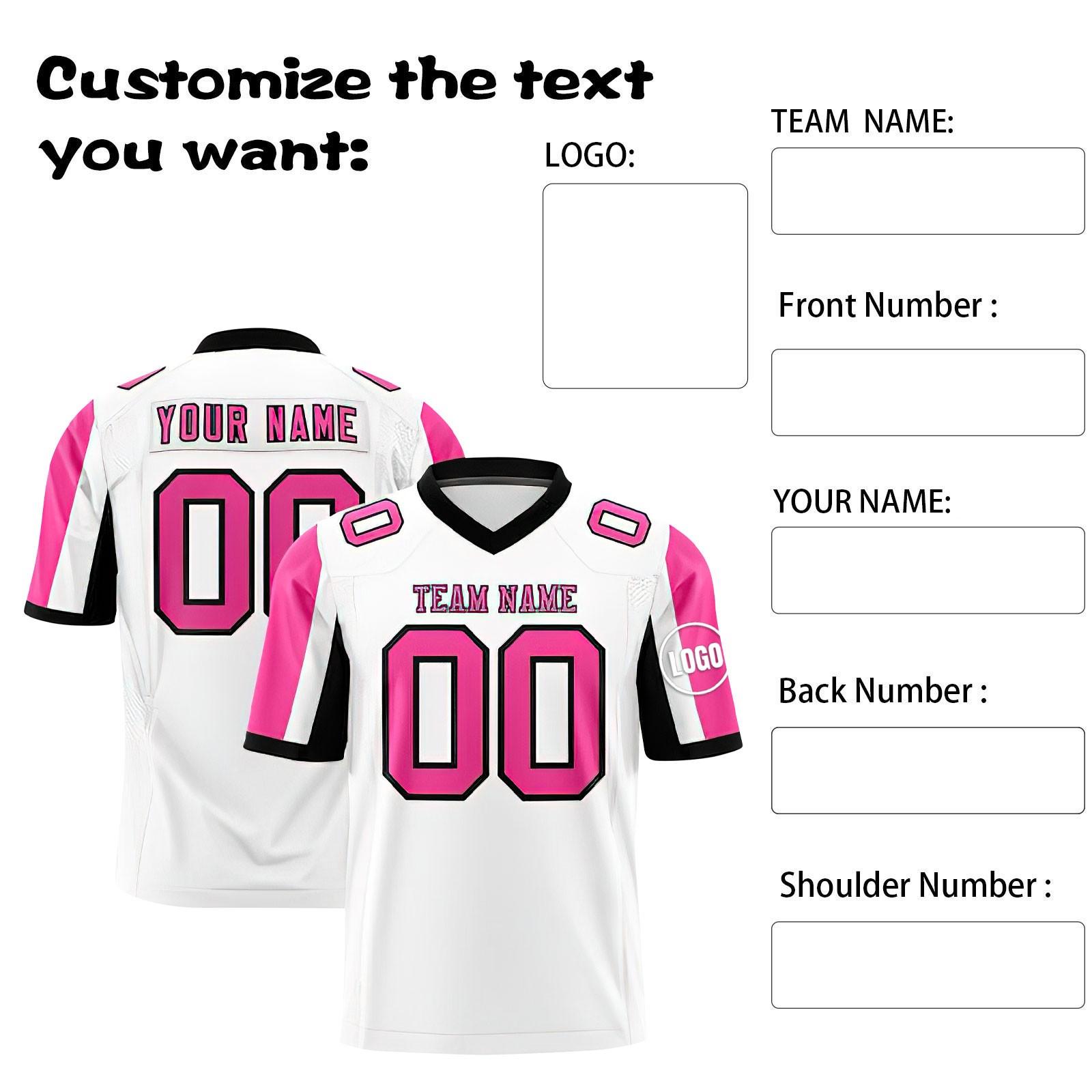 

Индивидуальные футбольные майки с персонализированным напечатанным названием и номером команды, спортивная форма для мужчин, женщин, молодежи S розовый
