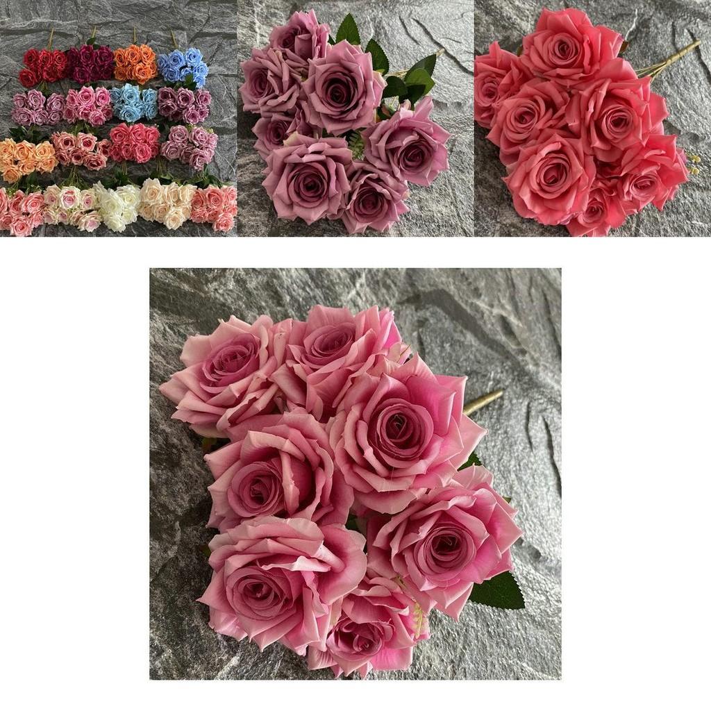 Bouquet Artificial Roses For Wedding Decor Photography Props And Styling Home