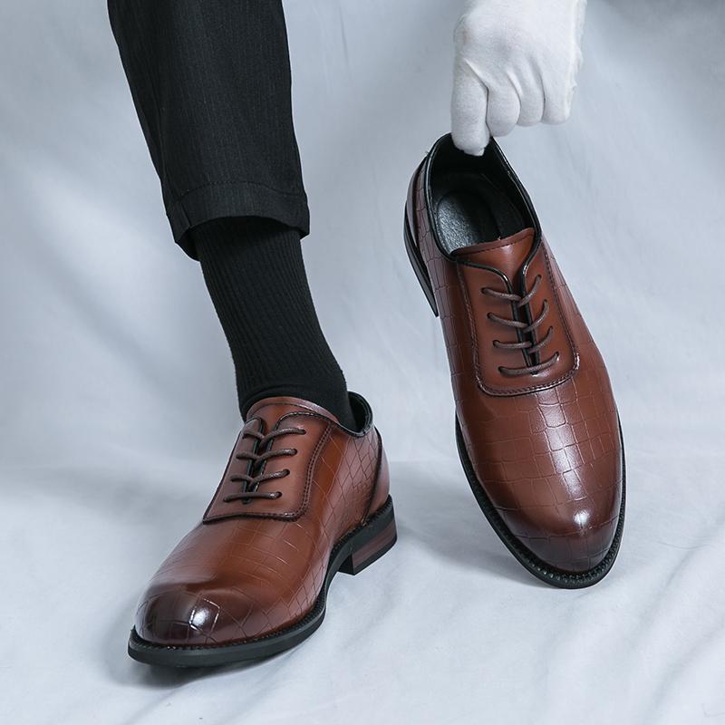 

Мужские дерби, нарядные, формальные, деловые, кожаные туфли, мужской уличный стиль, смокинг, свадьба, блейзеры, седловидные туфли, большой размер EU: 46 коричневый