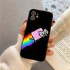 Game N-Nyan Cat Phone Case For IPhone 17 Air 16 15 14 13 Pro Max 11 12 Black Silicone Cover