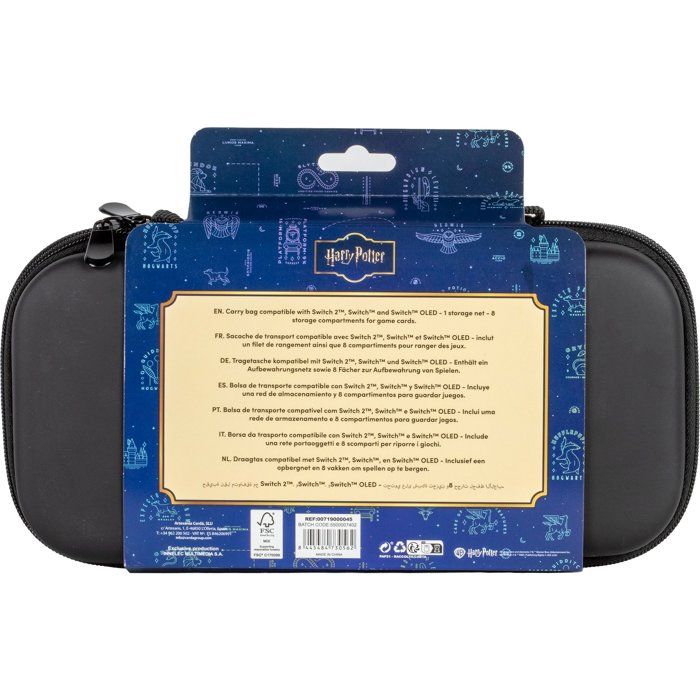 Housse de protection - CERDA LIFE'S LITTLE MOMENTS - Harry Potter Poudlard beige - Rangement 8 jeux - Nintendo Switch 2