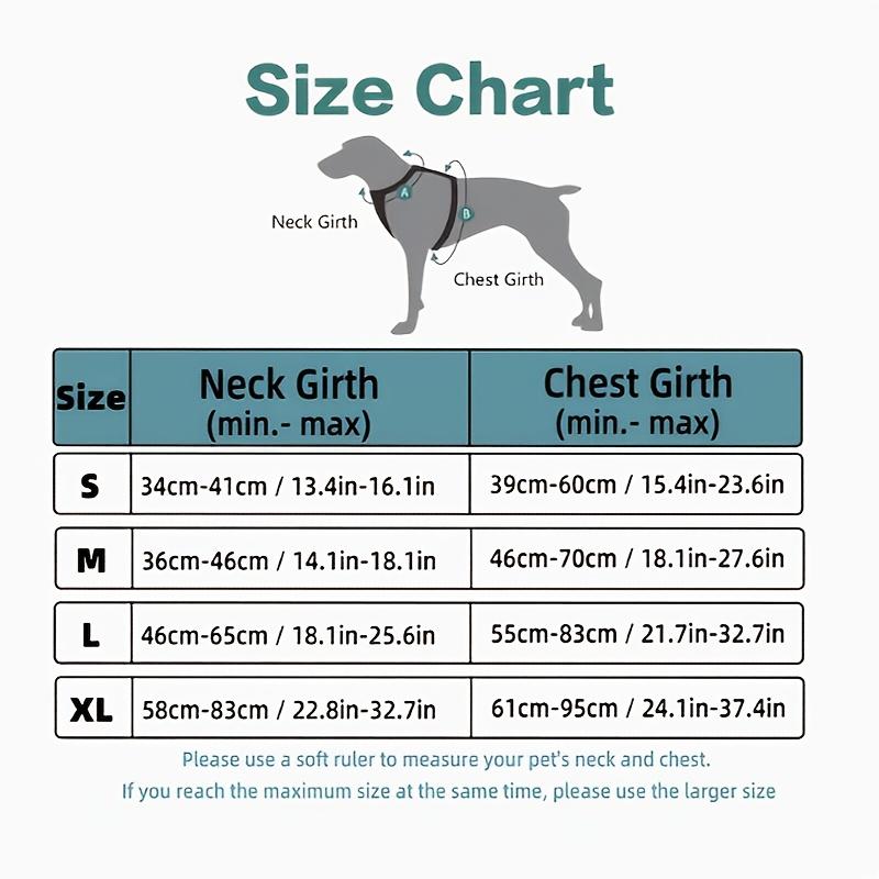 Reflective Nylon Dog Harness Easy Control Handle No-Pull Front Clip Design Adjustable Heavy-Duty Vest for Dogs Walking TrainingPet Training Vest