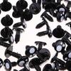 100pcs Plastic Safety Eyes Round Doll Puppet Plush Animal Making And Repairing Accessories 12MM