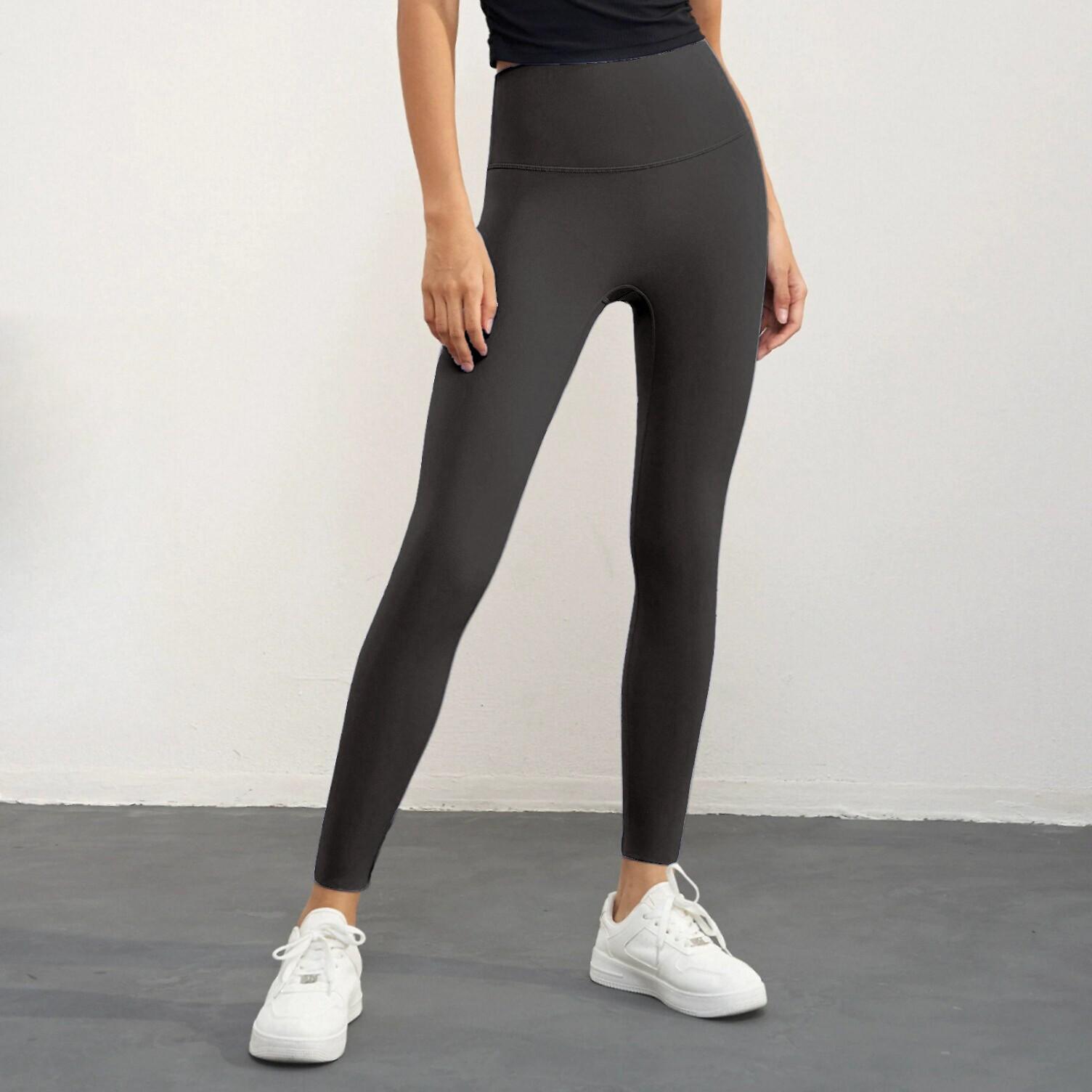 

Женские эластичные брюки для йоги телесного цвета с эффектом подтяжки бедер - бесшовные, в стиле Spot Shark M (Recommended 120-135 jin) чёрный