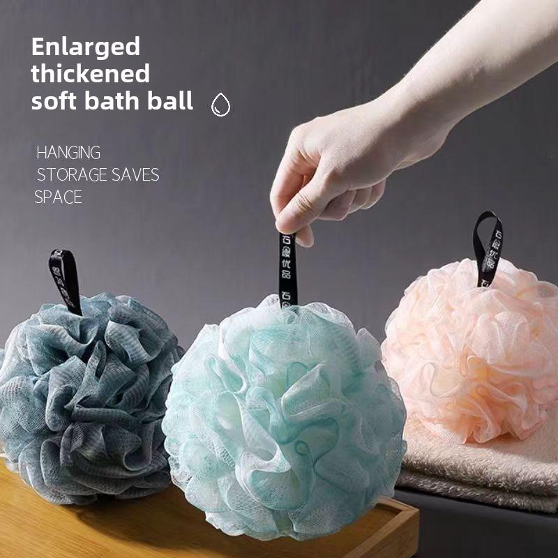 Luxury Large Bath Ball Soft Durable Exfoliating Bath Flower for Gentle Cleansing