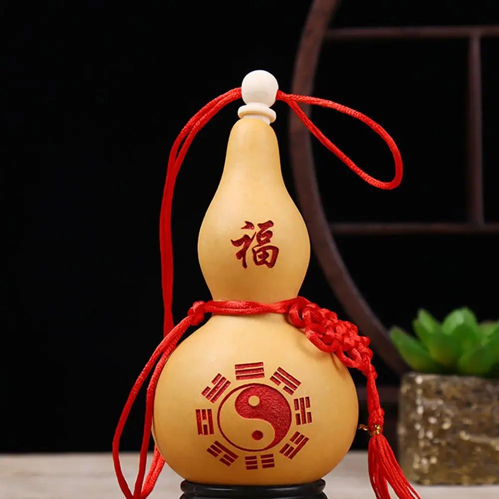 

Feng Shui Lucky Gourd Hanging Calabash Red String Wealth Health Enhancer for Home/Office Traditional Chinese Decorative Talisman
